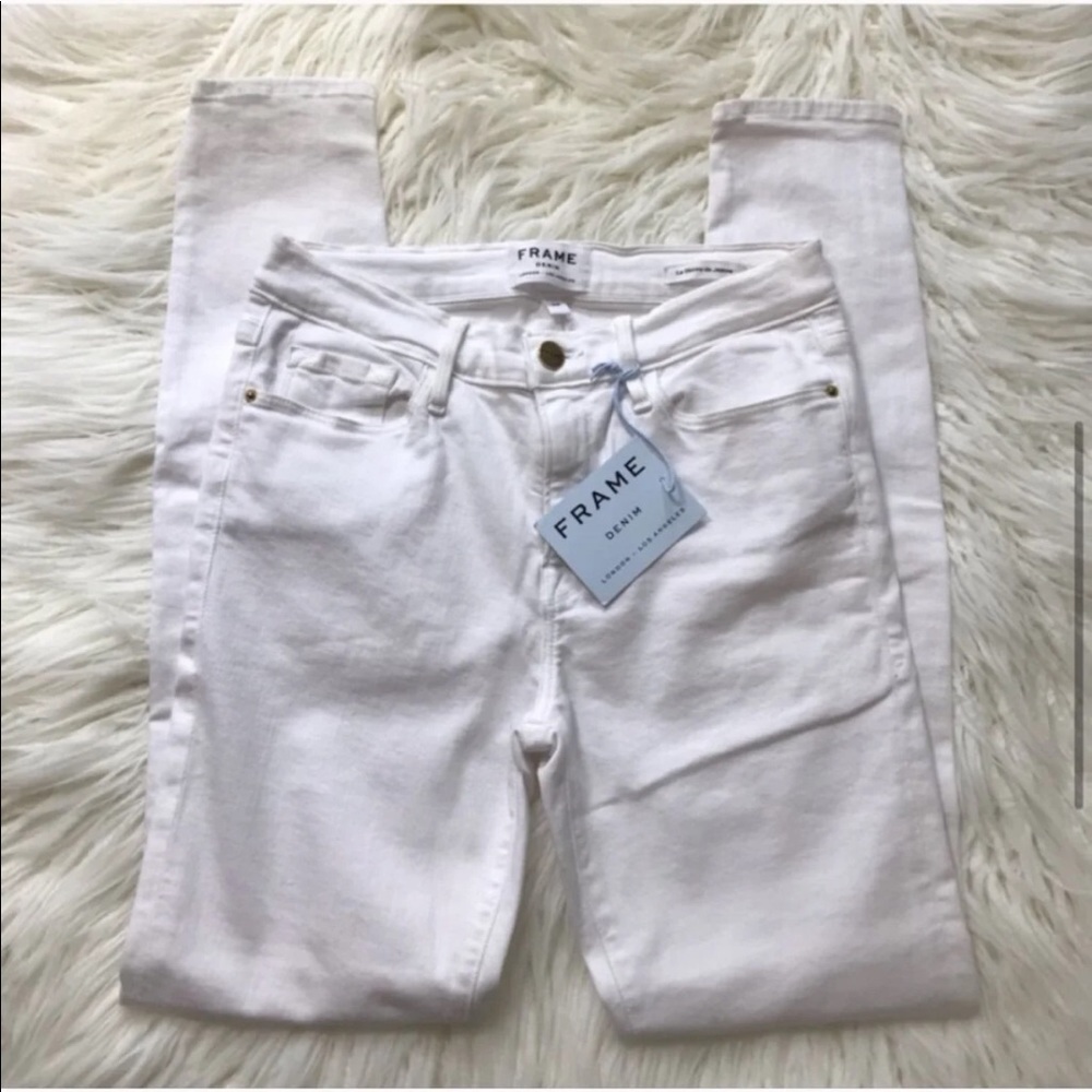 Frame White Jeans